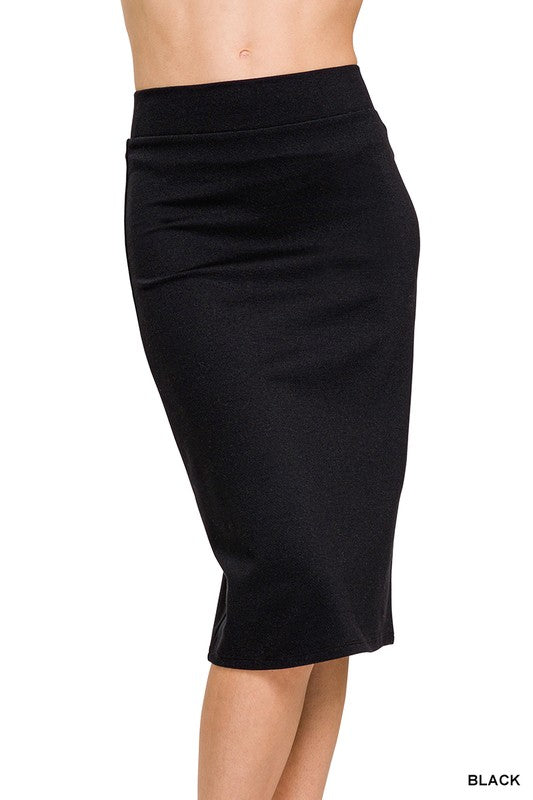 Knee-Length Pencil Skirt