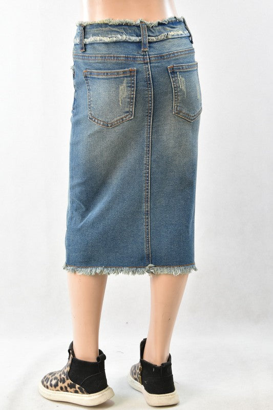 Girls denim skirt