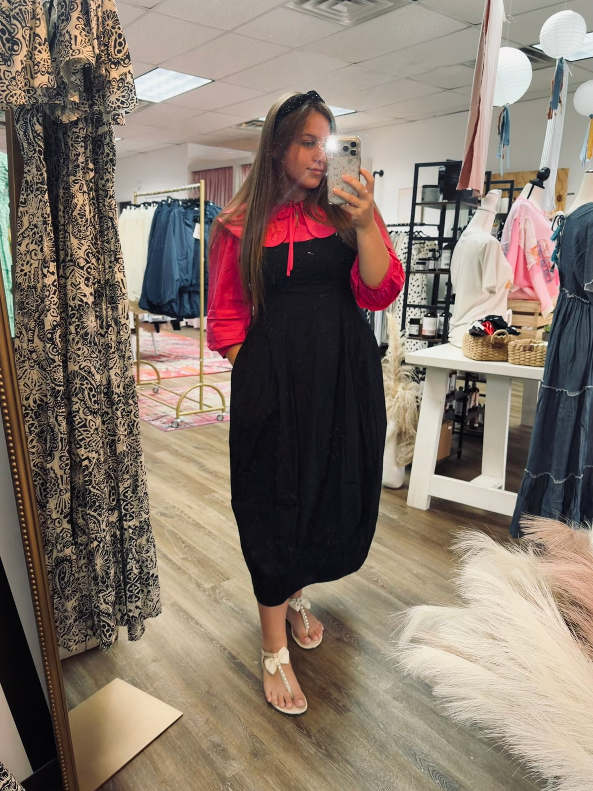 Black Tulip midi jumper