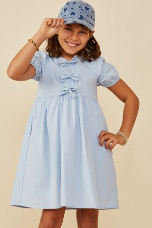 Blue bow dress