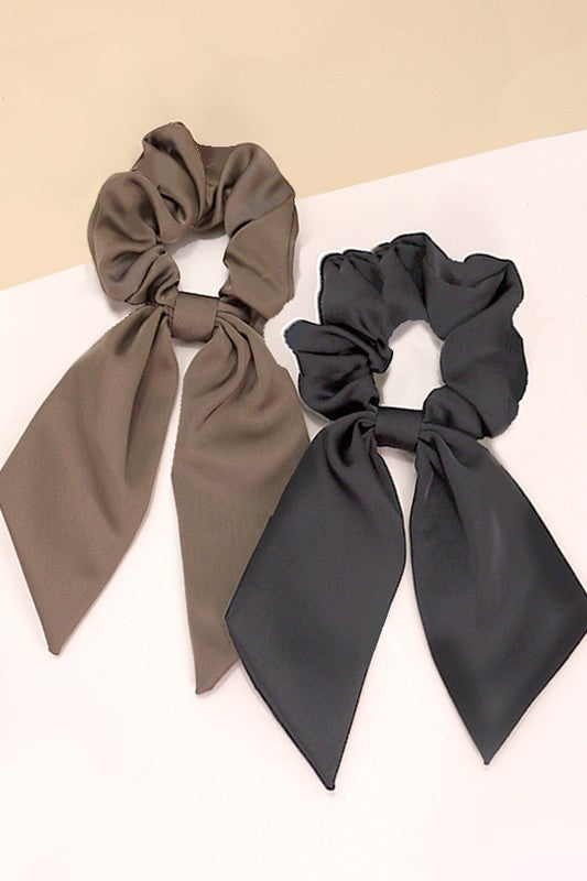 Silky Bow Scrunchie