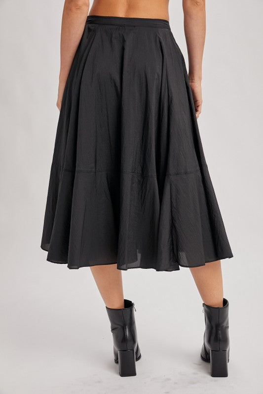 Black Pocket Skirt
