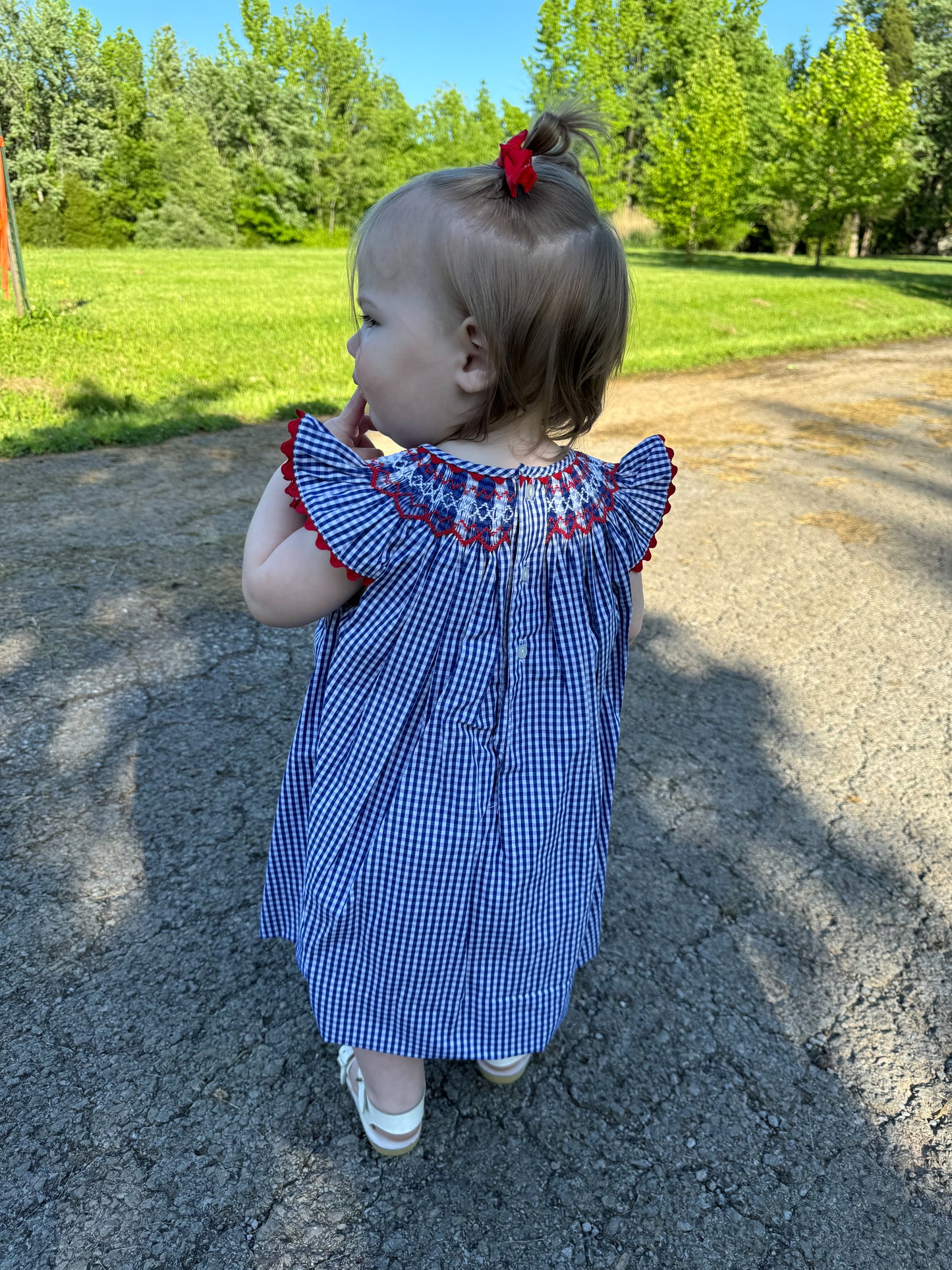 BLUE FLARE DRESS