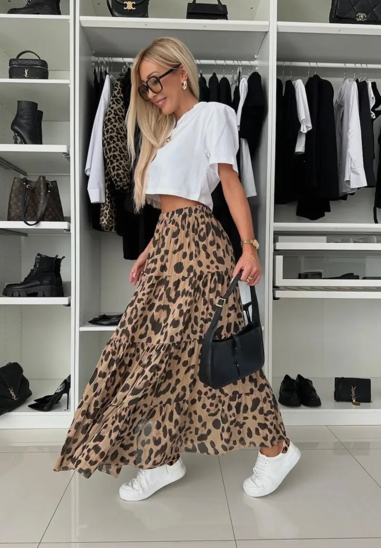 Leopard Maxi Skirt