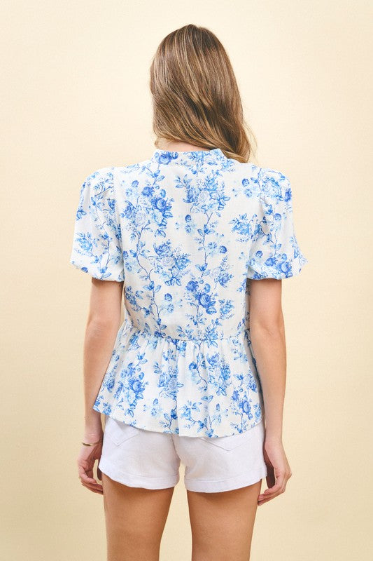 Bubble sleeve blue