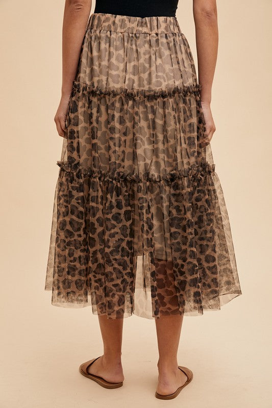 Leopard Tulle Skirt