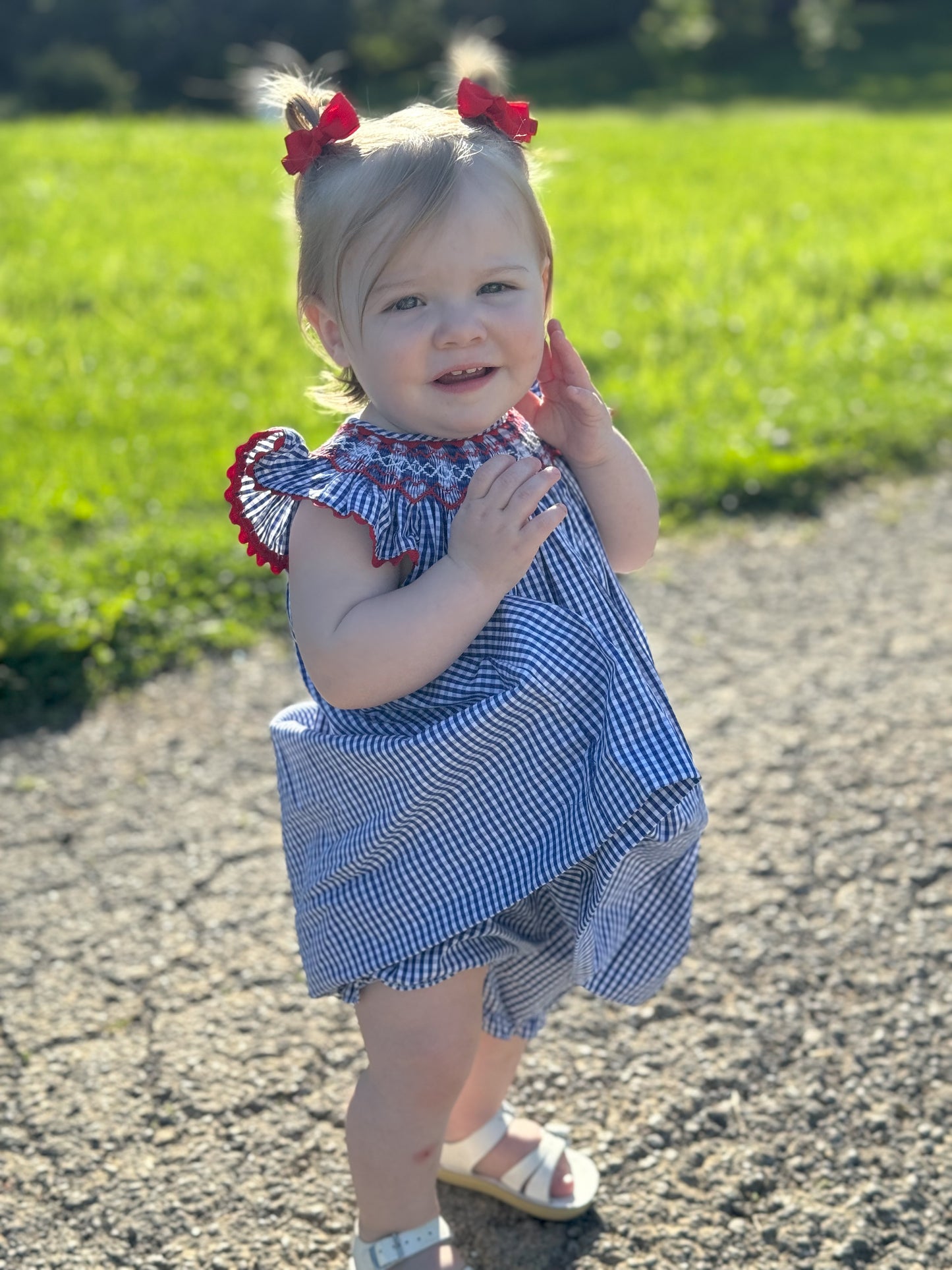 BLUE FLARE DRESS