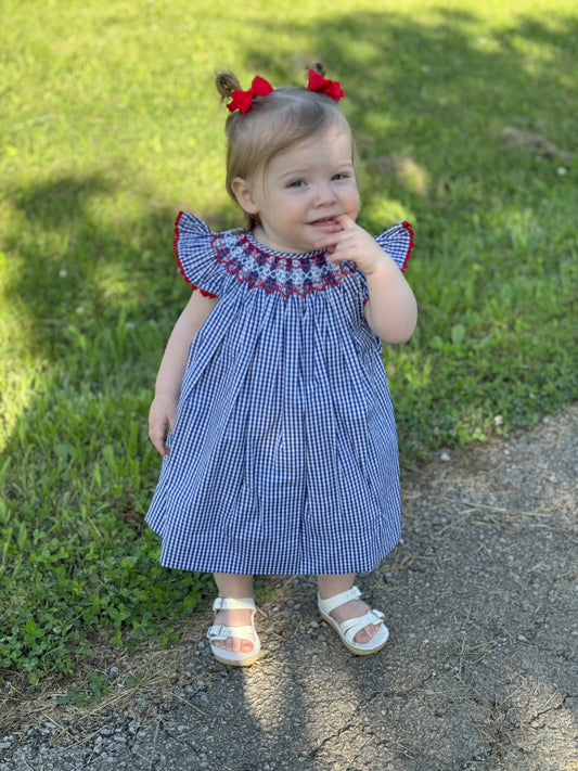 BLUE FLARE DRESS