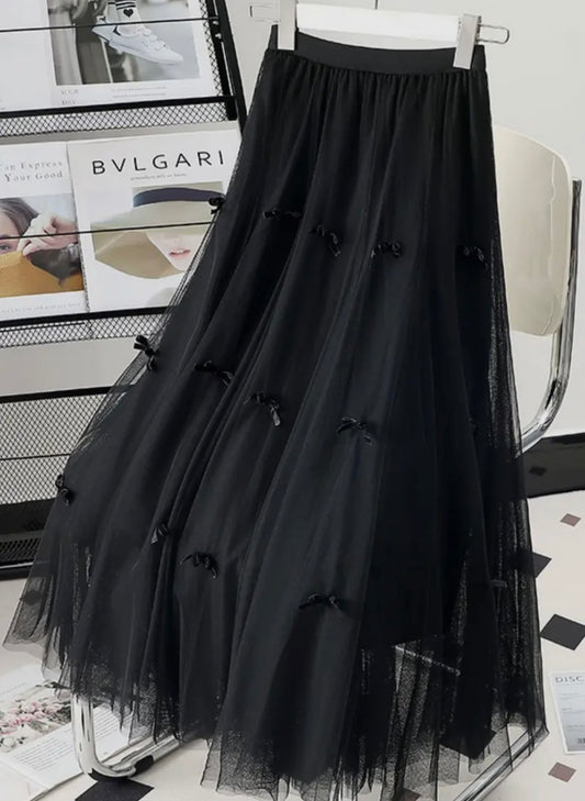 Black Bow Skirt
