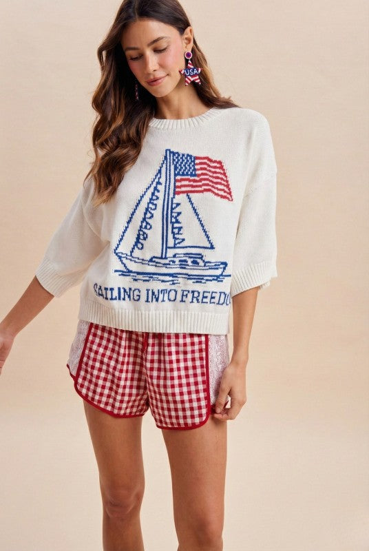 Sailing Into Freedom Sweater