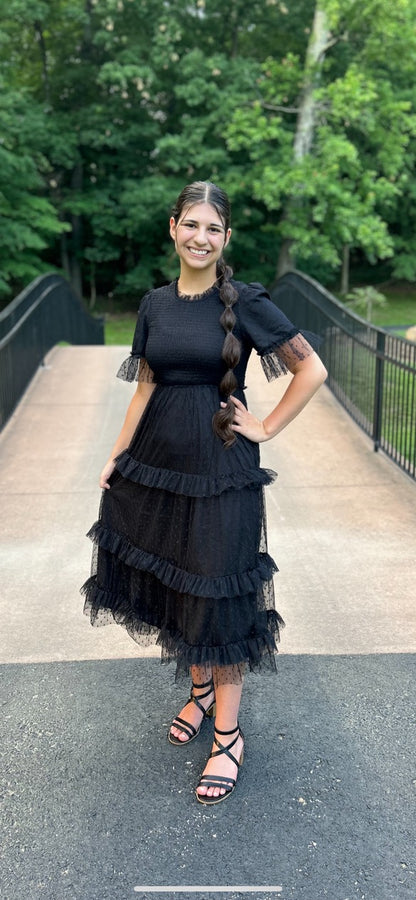 Black Tiered Dress