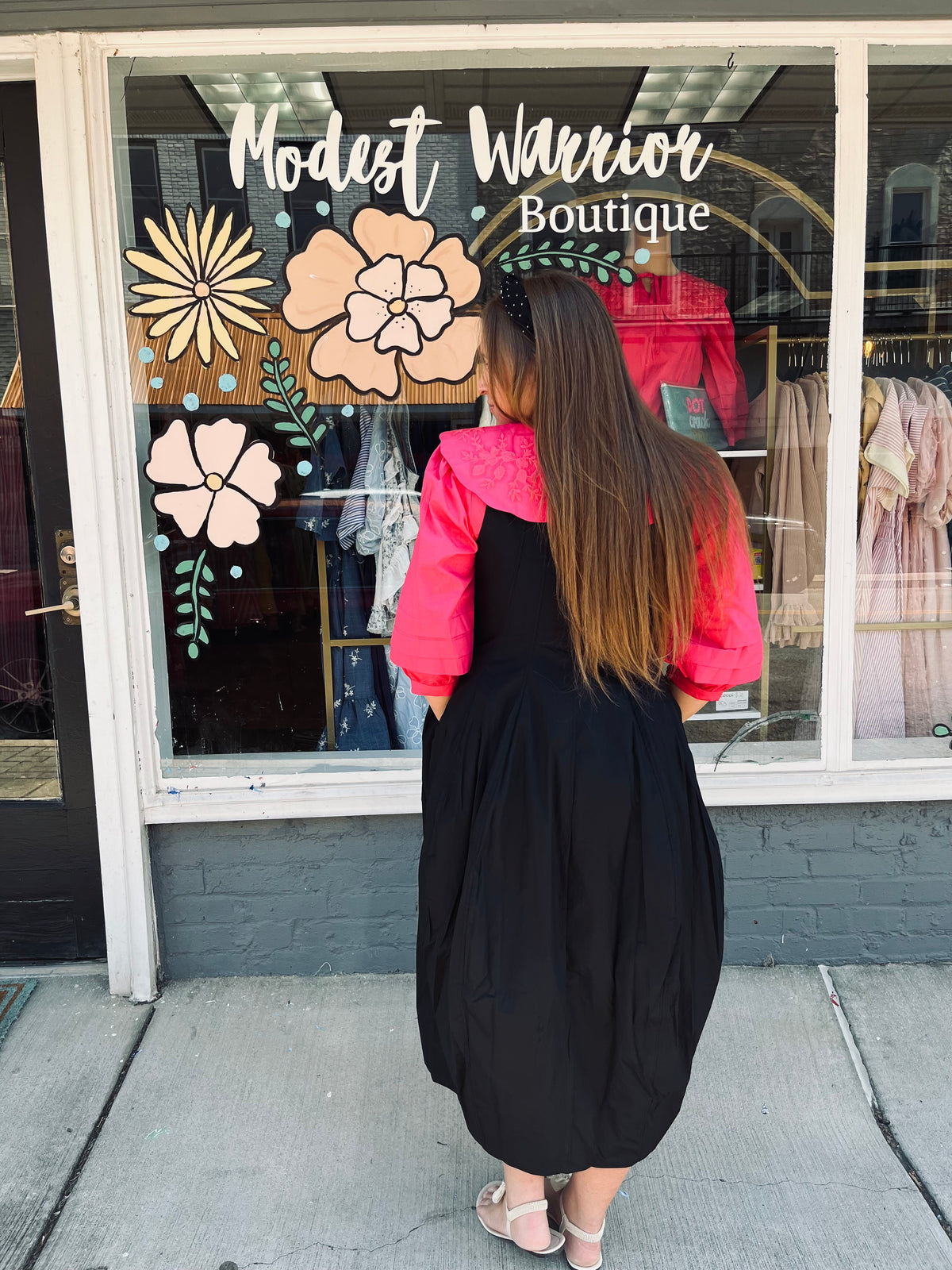 Black Tulip midi jumper