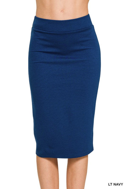Knee-Length Pencil Skirt