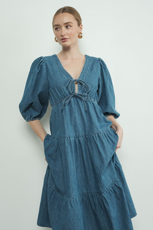 Denim Midi Dress