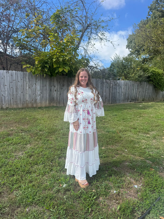 Tassel maxi dress