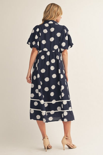 Navy Dot dress