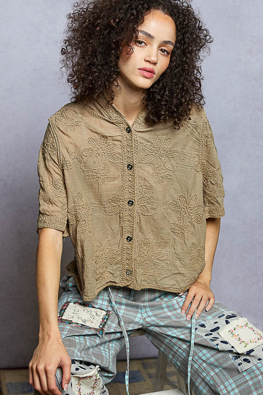 Floral Embroidered Top