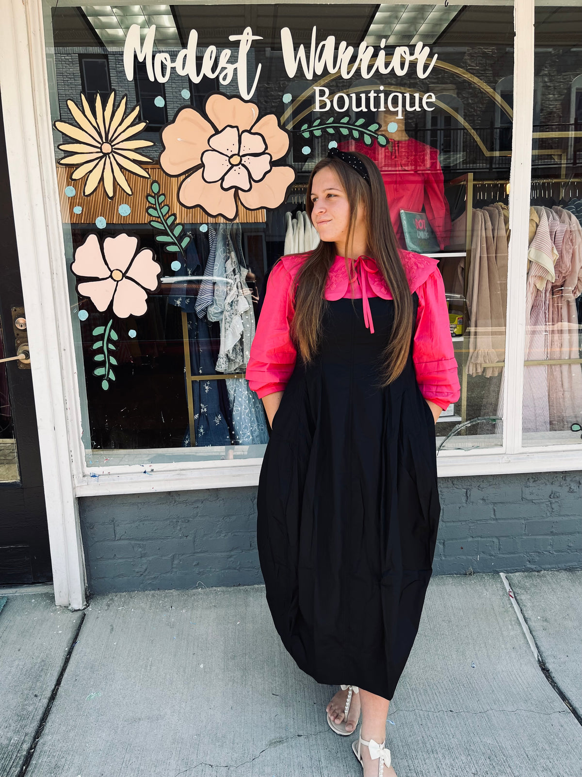 Black Tulip midi jumper