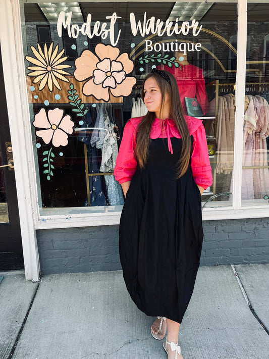 Black Tulip midi jumper