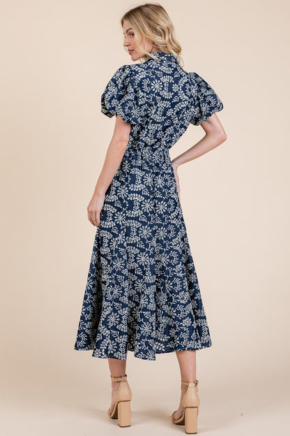 Denim Leaf Dress