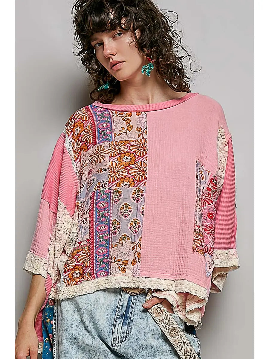 Floral Woven Top