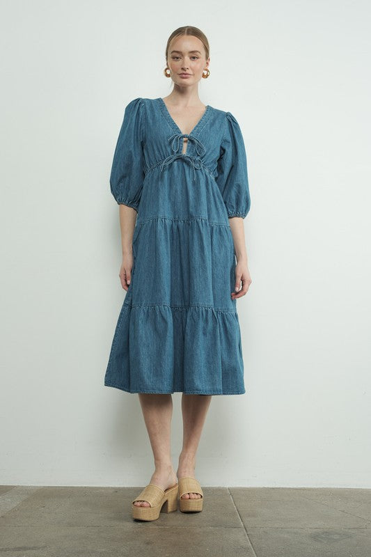 Denim Midi Dress
