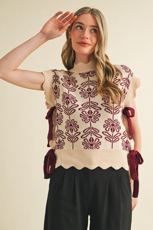 Mauve Wine Vest
