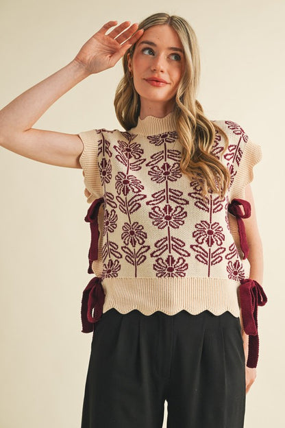 Mauve Wine Vest