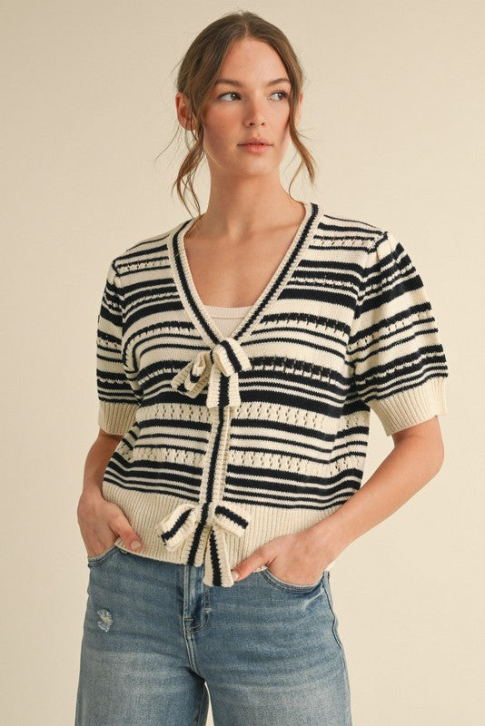 Bow Cardigan