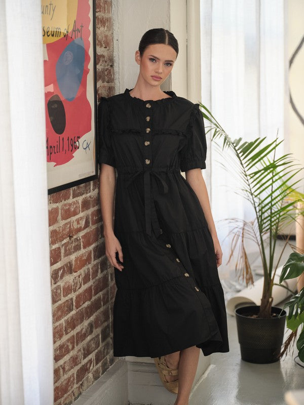 Poplin Button down dress