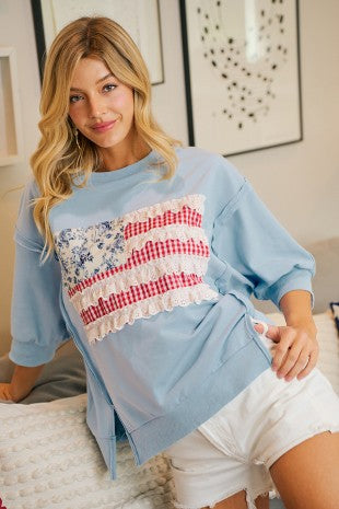 Lace Patchwork Top
