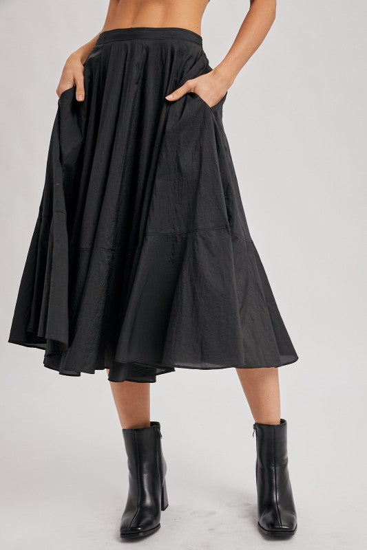 Black Pocket Skirt