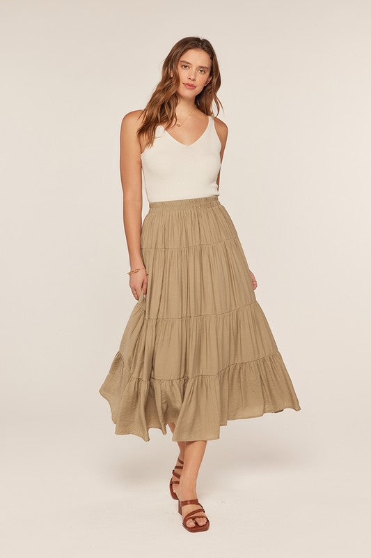 Textured Tier Skirt