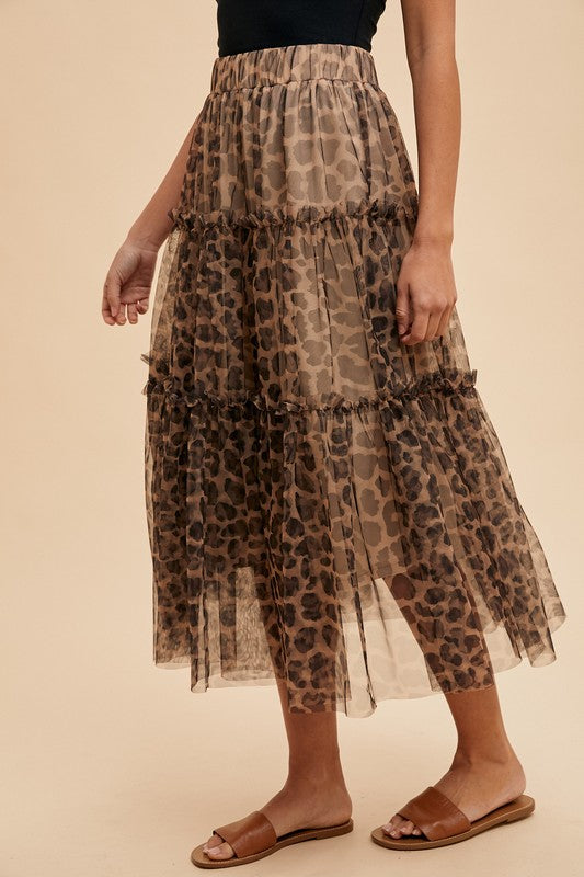 Leopard Tulle Skirt