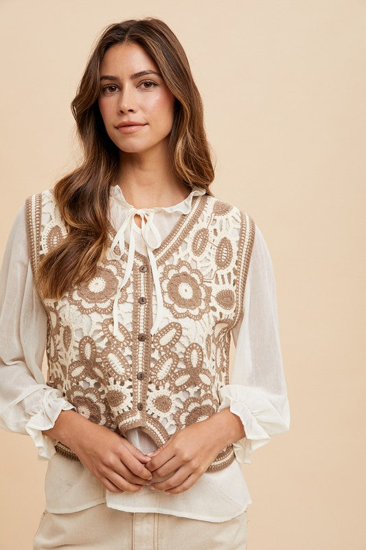 Vest and Blouse Set