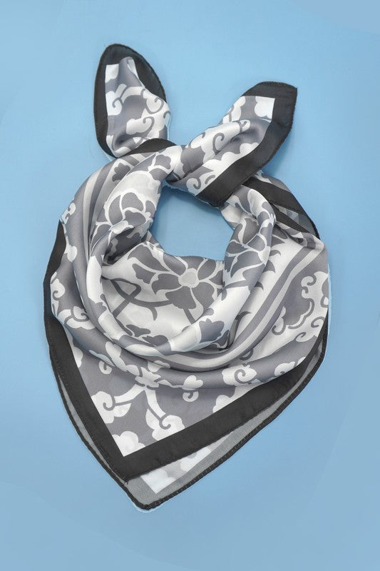 Grey Bandana Scarf